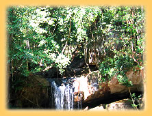 Kleiner Wasserfall am Kobal Spien